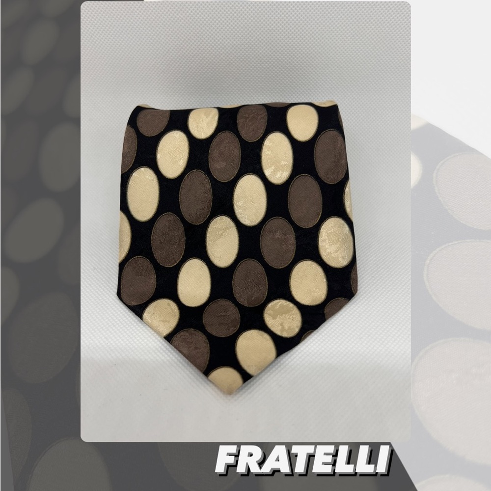 EUC Vintage Fratelli Oval Print Tie
